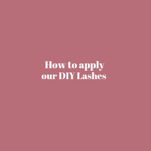 applying DIY EYELASH EXTENSION